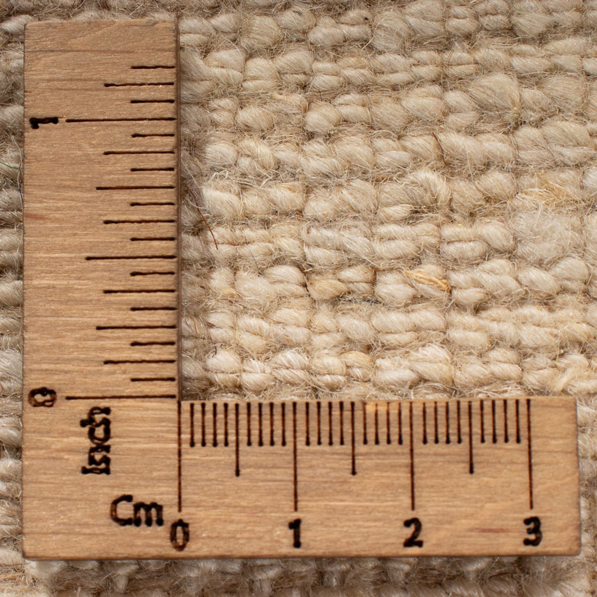 Alfombra Gabbeh - Persa - 247 x 178 cm - blanco natural