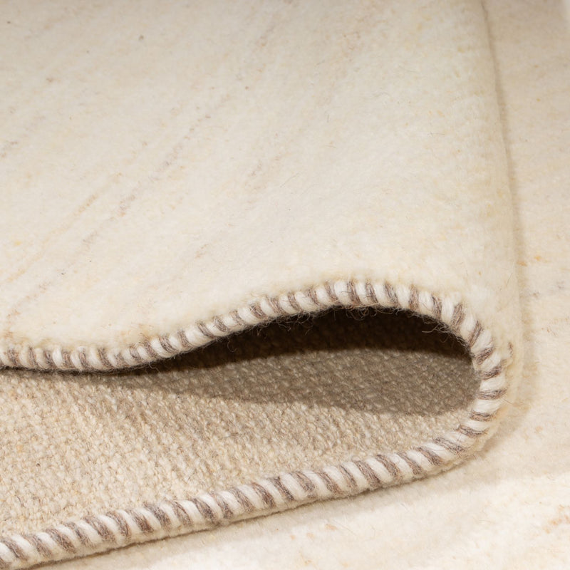 Alfombra Gabbeh - Persa - 260 x 167 cm - blanco natural