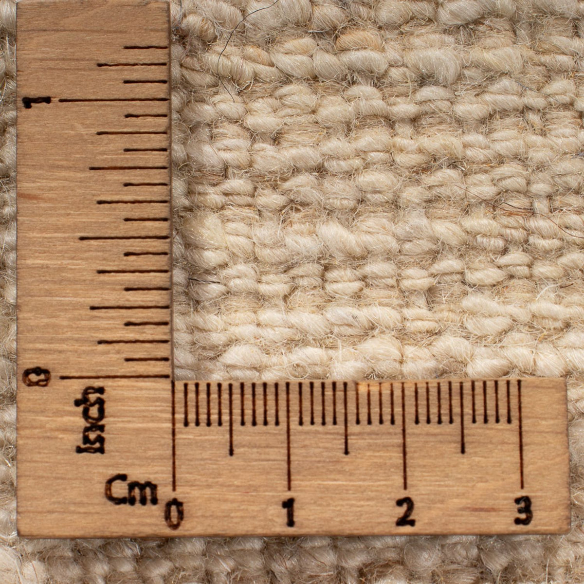 Alfombra Gabbeh - Persa - 221 x 166 cm - blanco natural