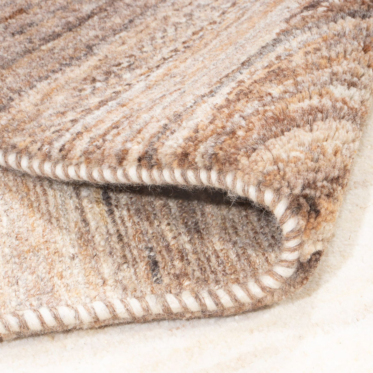 Alfombra de pasillo Alfombra Gabbeh - Persa - 247 x 87 cm - natural