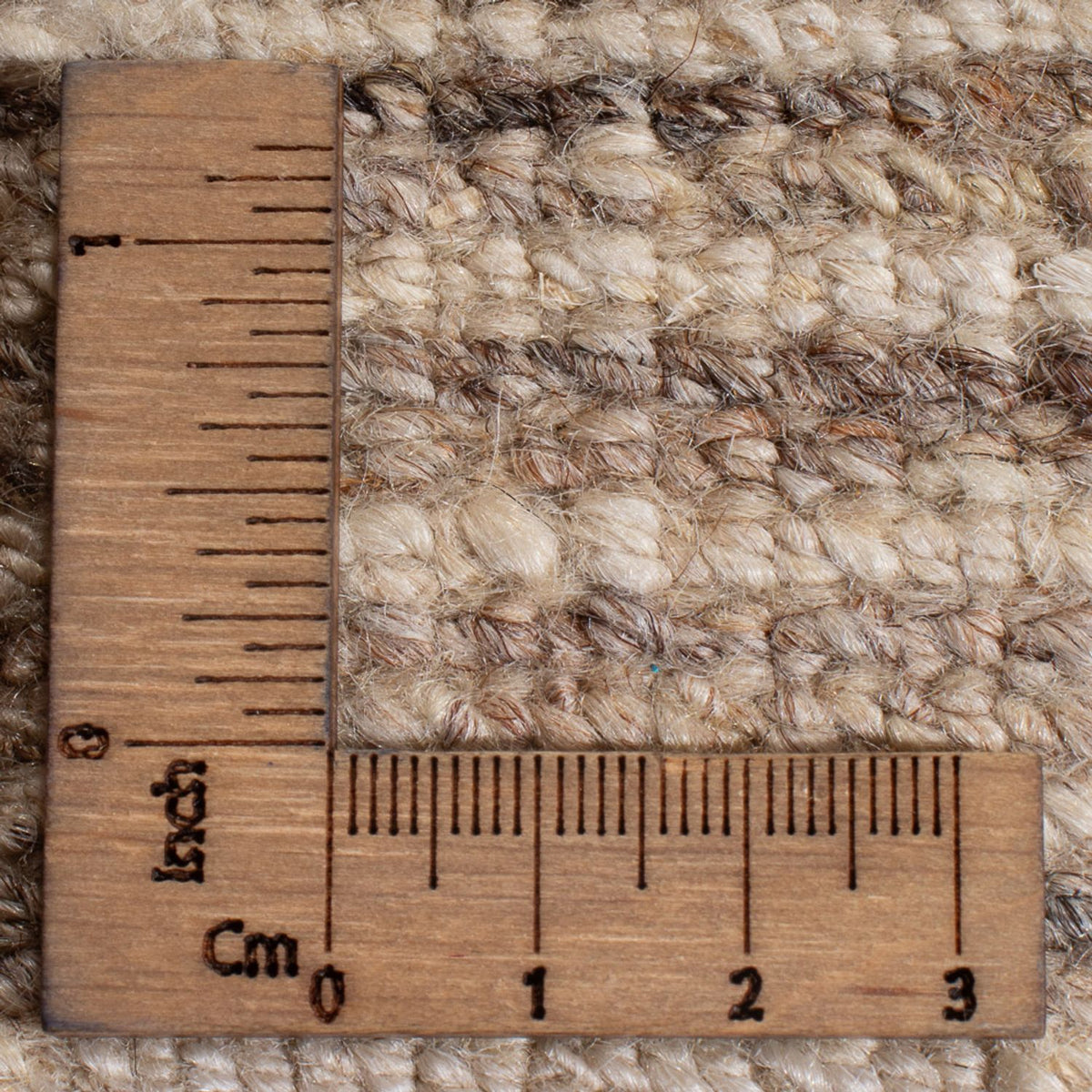 Alfombra Gabbeh - Persa cuadrado - 216 x 207 cm - beige oscuro