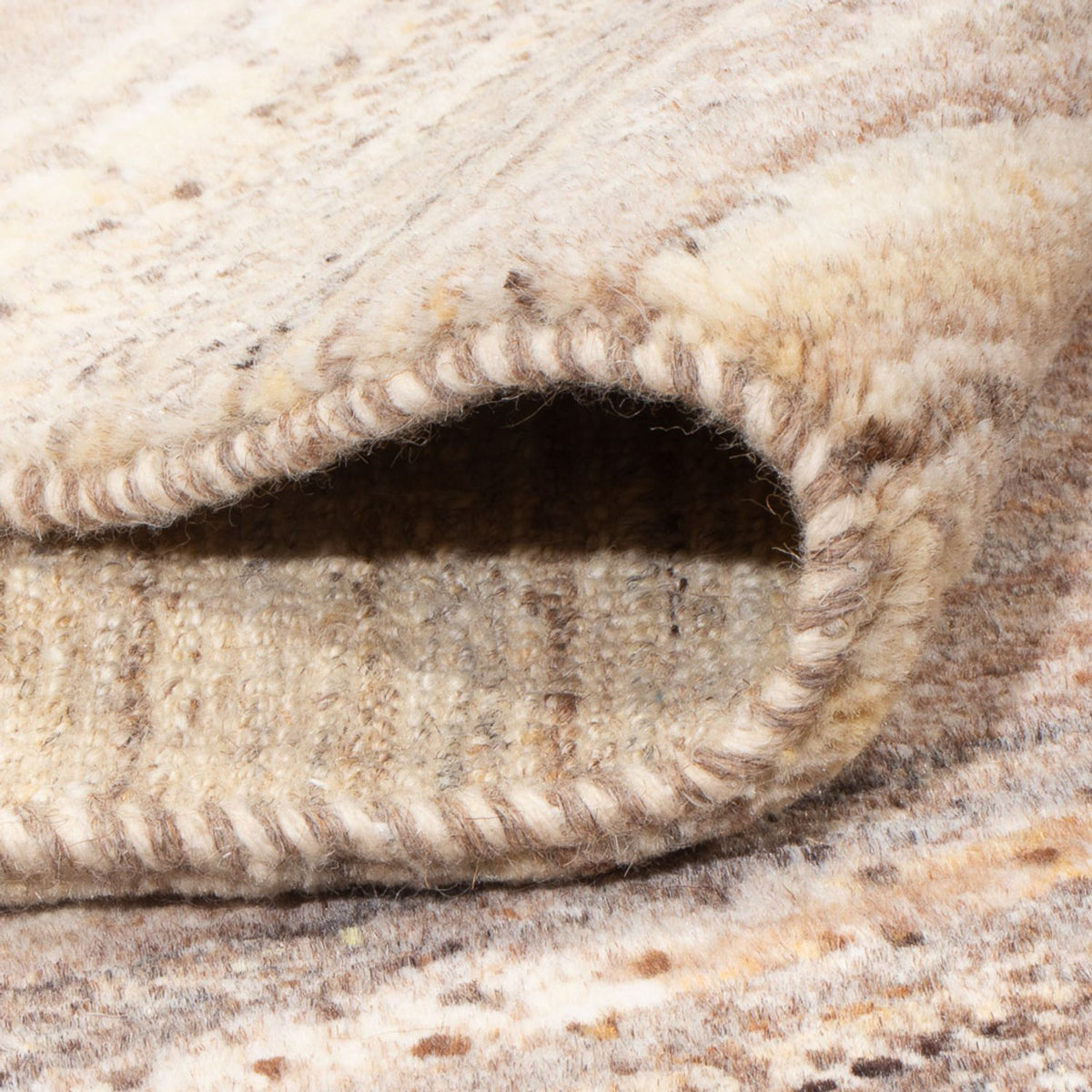 Alfombra Gabbeh - Persa - 240 x 207 cm - beige oscuro