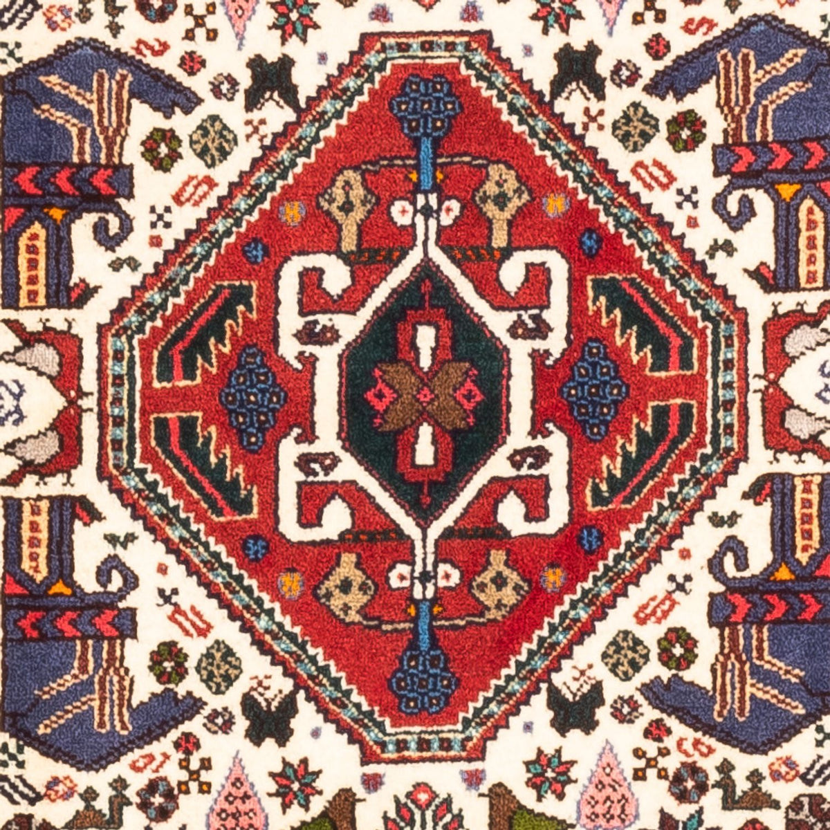 Alfombra de pasillo Alfombra persa - Nómada - 200 x 82 cm - crema