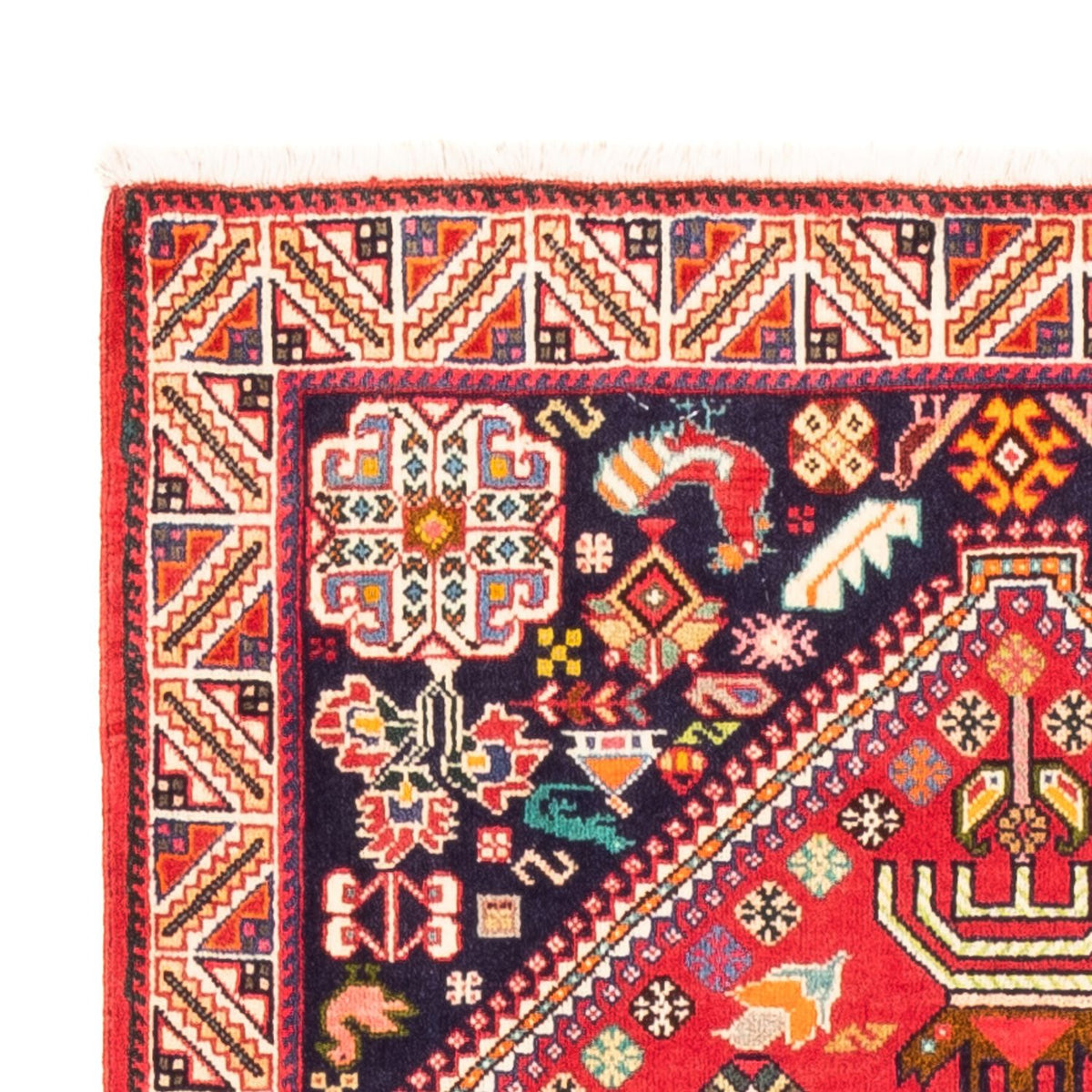Alfombra de pasillo Alfombra persa - Nómada - 200 x 82 cm - rojo