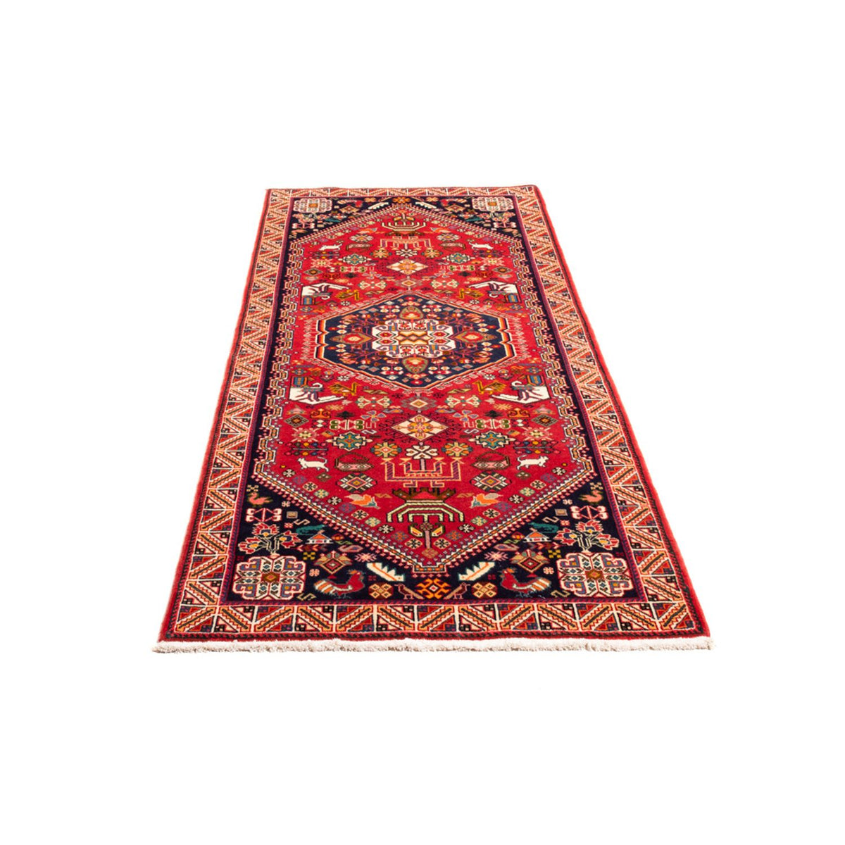 Alfombra de pasillo Alfombra persa - Nómada - 200 x 82 cm - rojo