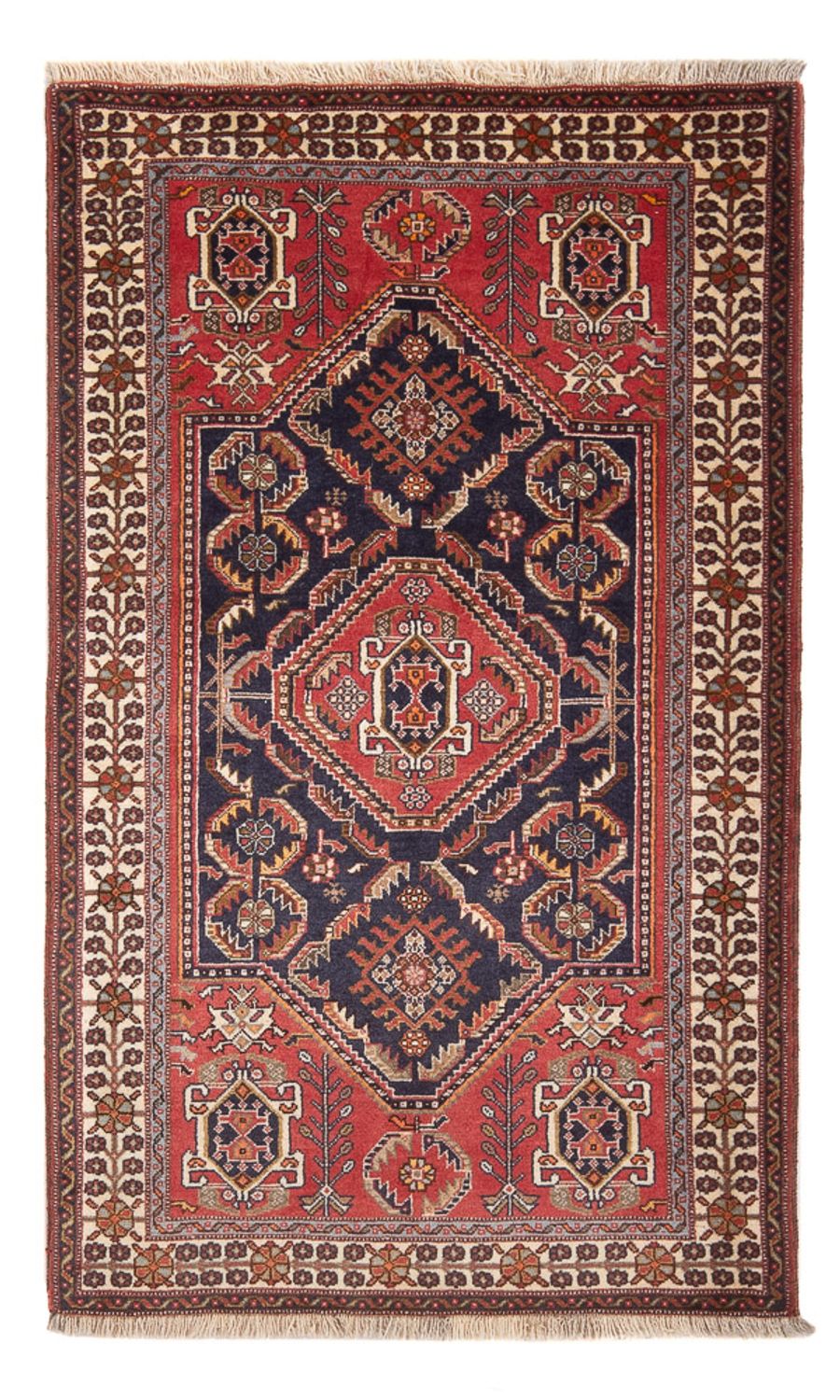 Alfombra Gabbeh - Persa Kashkuli - 152 x 82 cm - azul oscuro