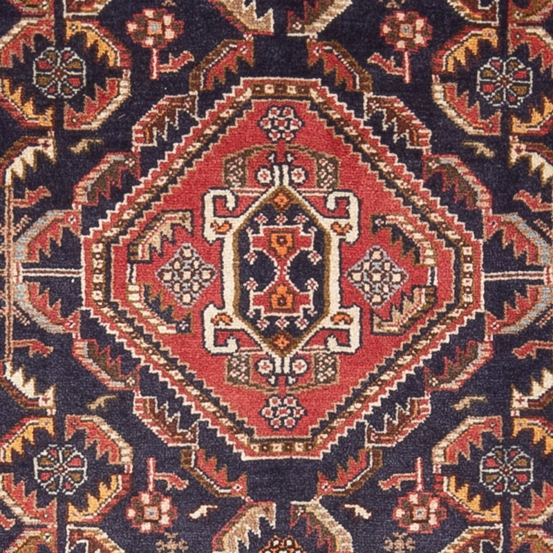 Alfombra Gabbeh - Persa Kashkuli - 152 x 82 cm - azul oscuro