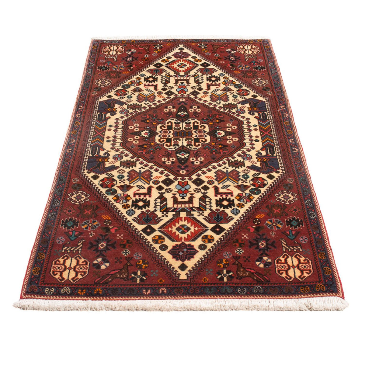 Alfombra persa - Nómada - 150 x 73 cm - crema
