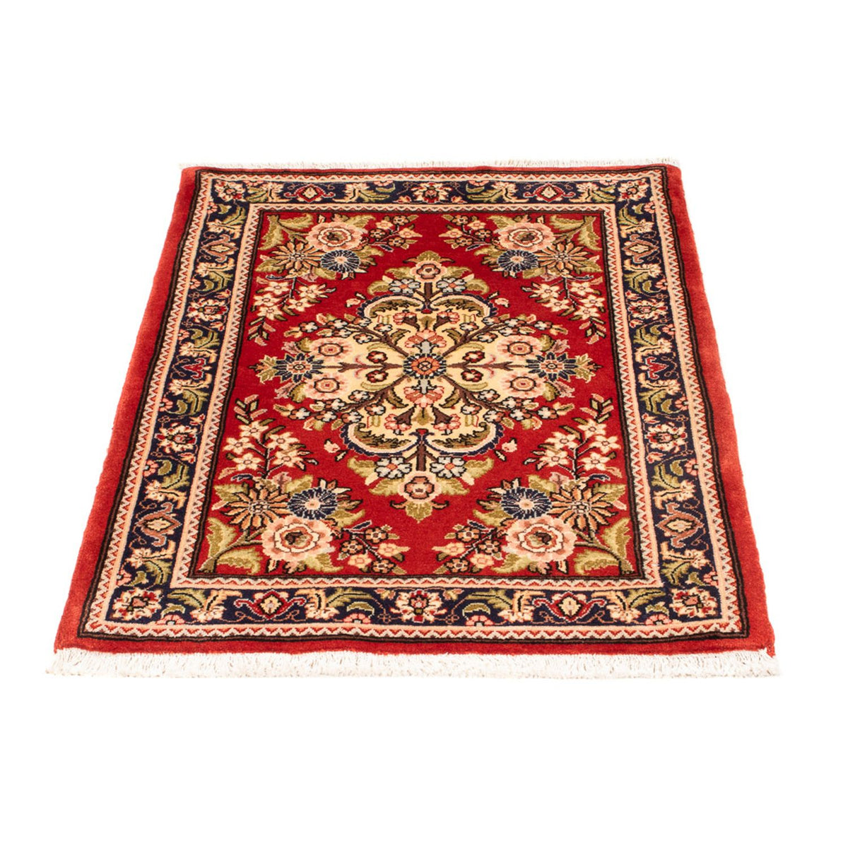 Alfombra persa - Ghom - 98 x 68 cm - rojo