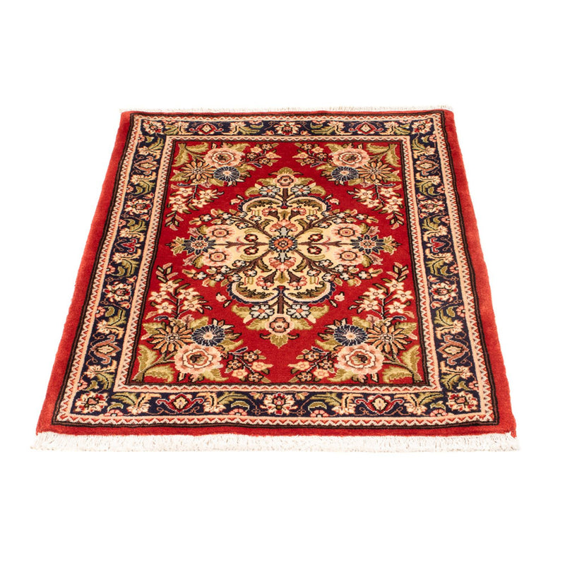 Alfombra persa - Ghom - 98 x 68 cm - rojo