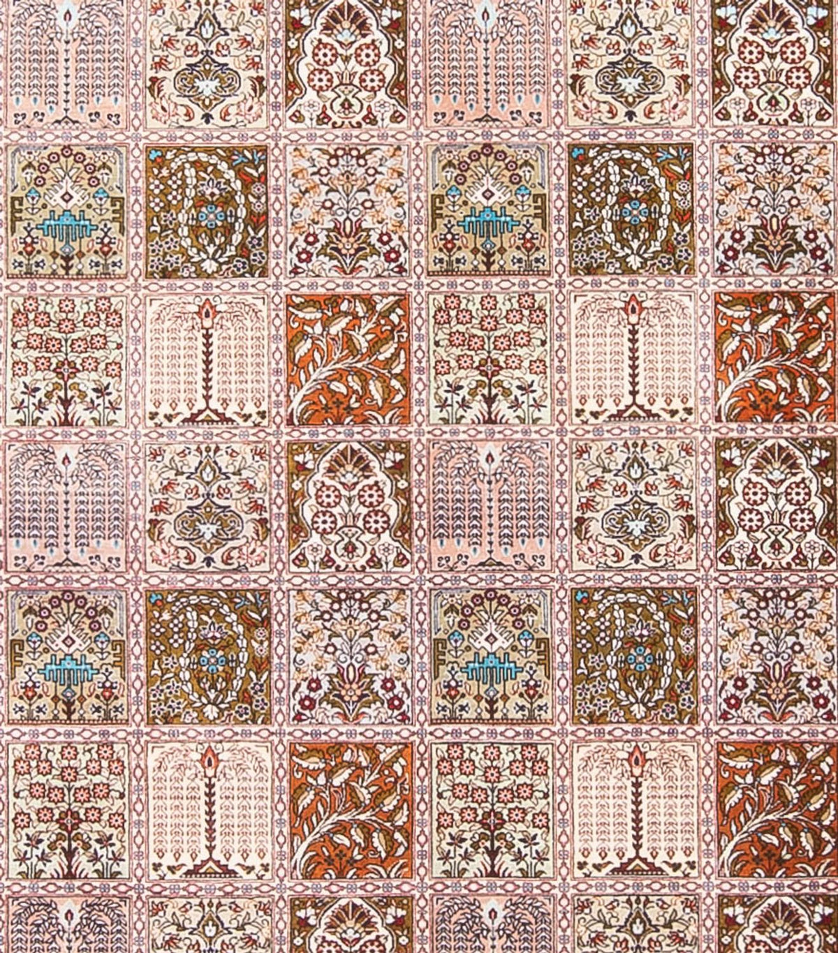Alfombra de seda - Ghom Seda - Prima cuadrado  - 250 x 250 cm - multicolor
