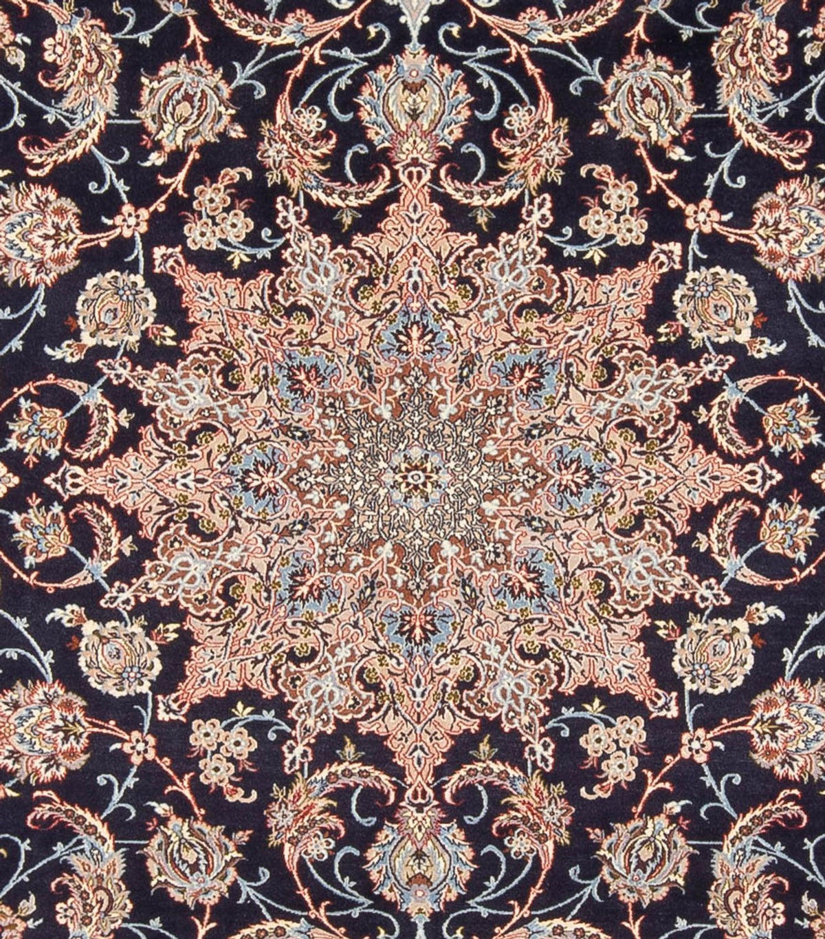 Alfombra Persa - Isfahan - Prima - 355 x 248 cm - azul oscuro