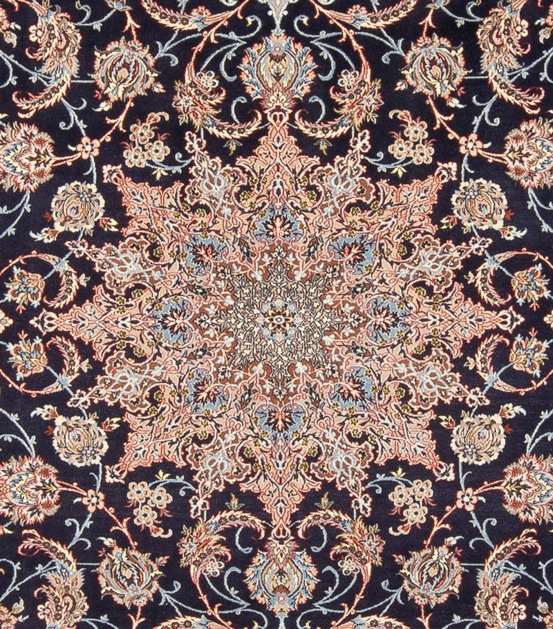 Alfombra Persa - Isfahan - Prima - 355 x 248 cm - azul oscuro