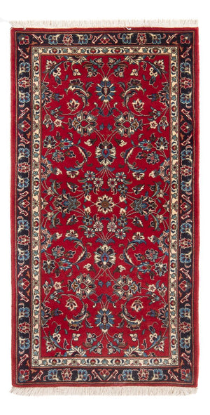 Alfombra de pasillo Alfombra persa - Keshan - 154 x 73 cm - rojo