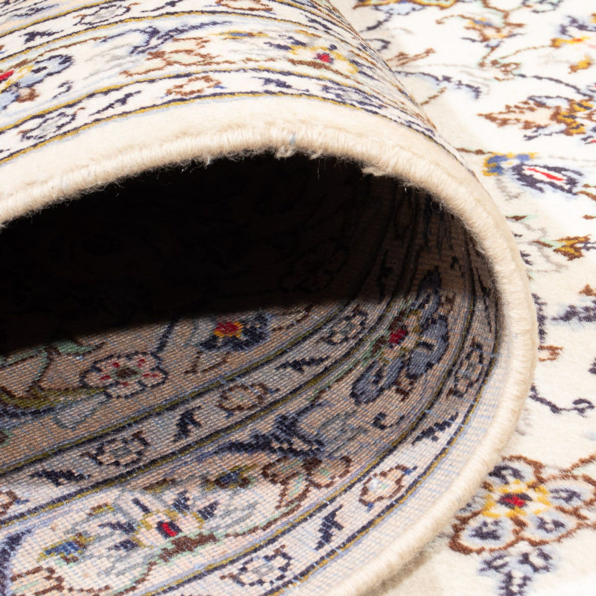 Alfombra persa - Keshan - 403 x 300 cm - crema