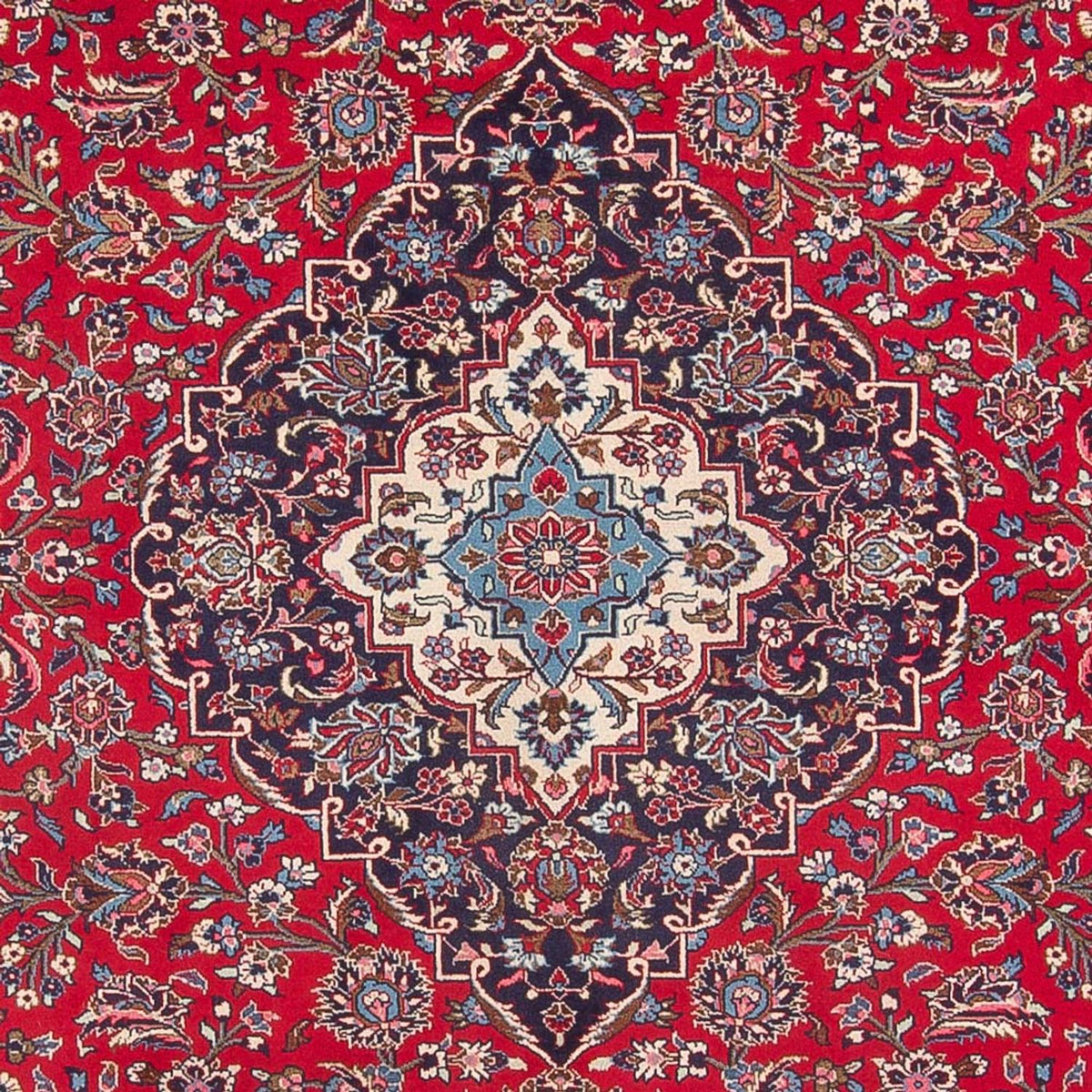 Alfombra persa - Keshan - 394 x 292 cm - rojo