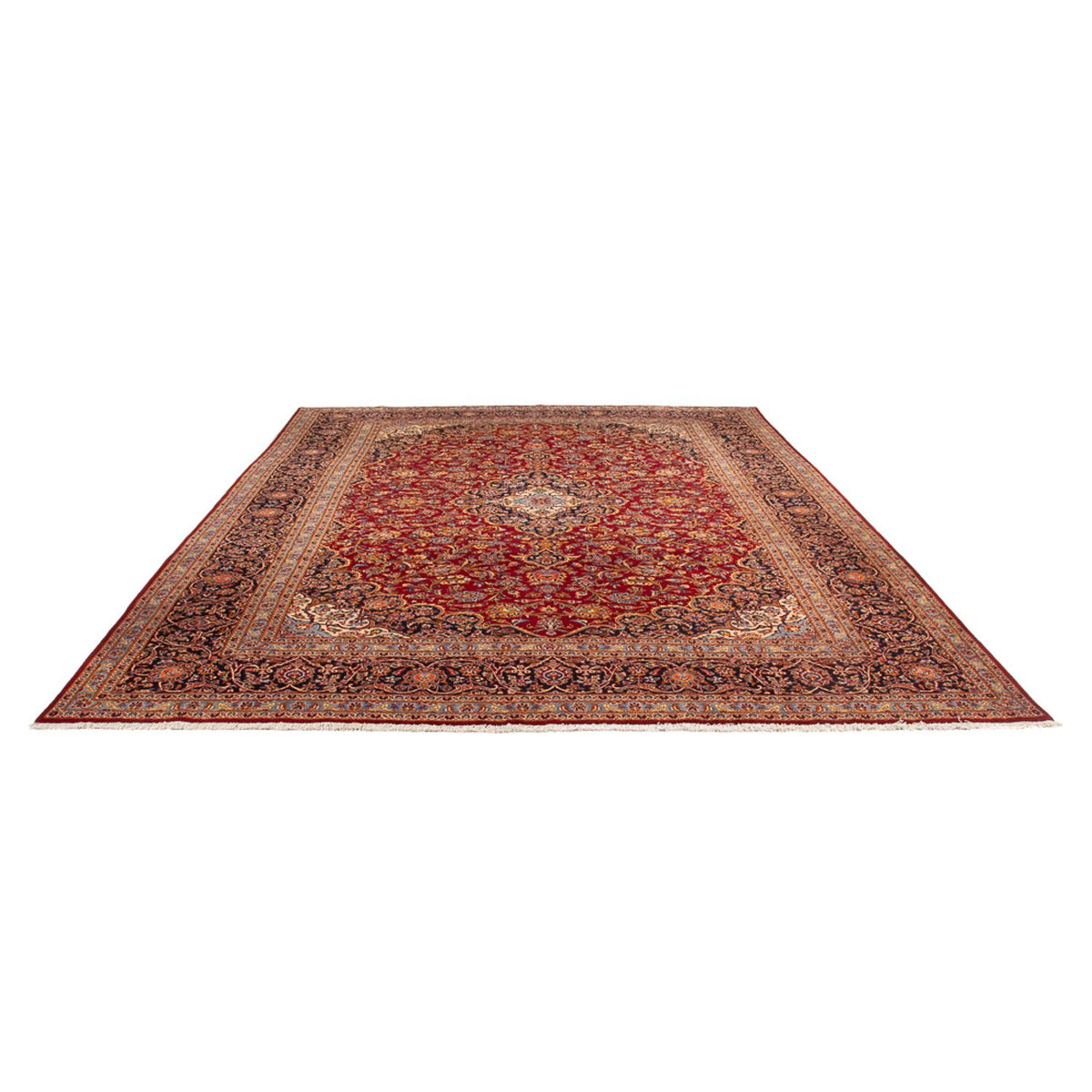 Alfombra persa - Keshan - 390 x 290 cm - rojo