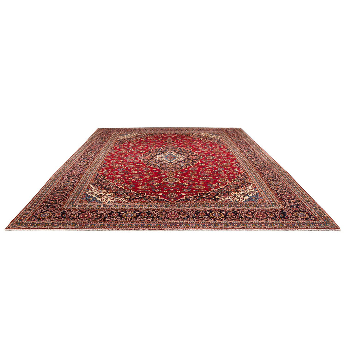 Alfombra persa - Keshan - 397 x 291 cm - rojo