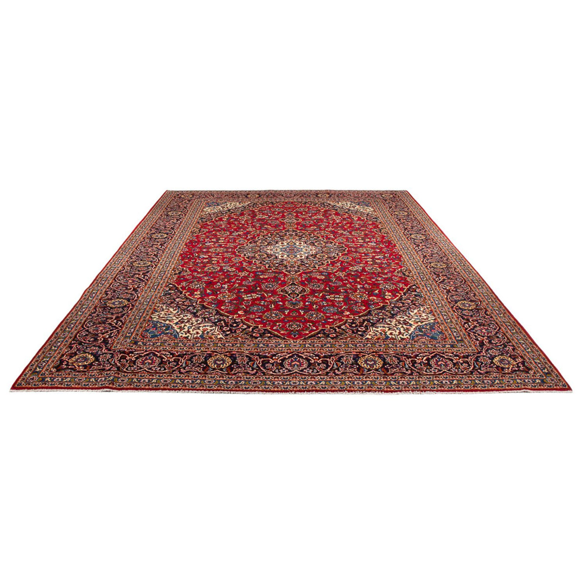 Alfombra persa - Keshan - 405 x 297 cm - rojo