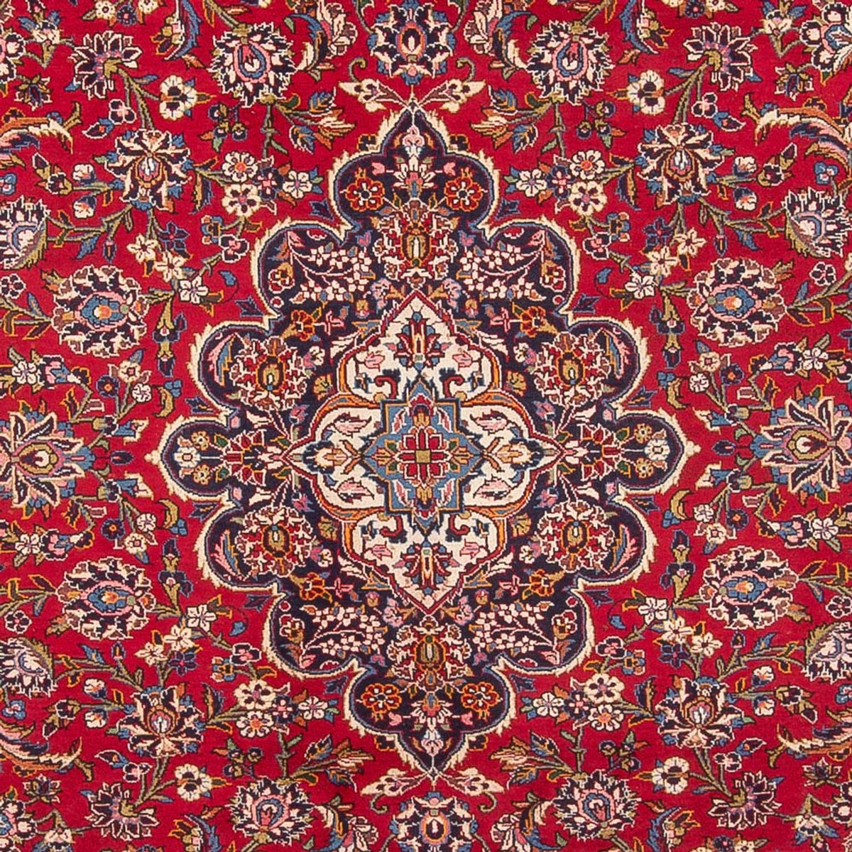 Alfombra persa - Keshan - 394 x 295 cm - rojo