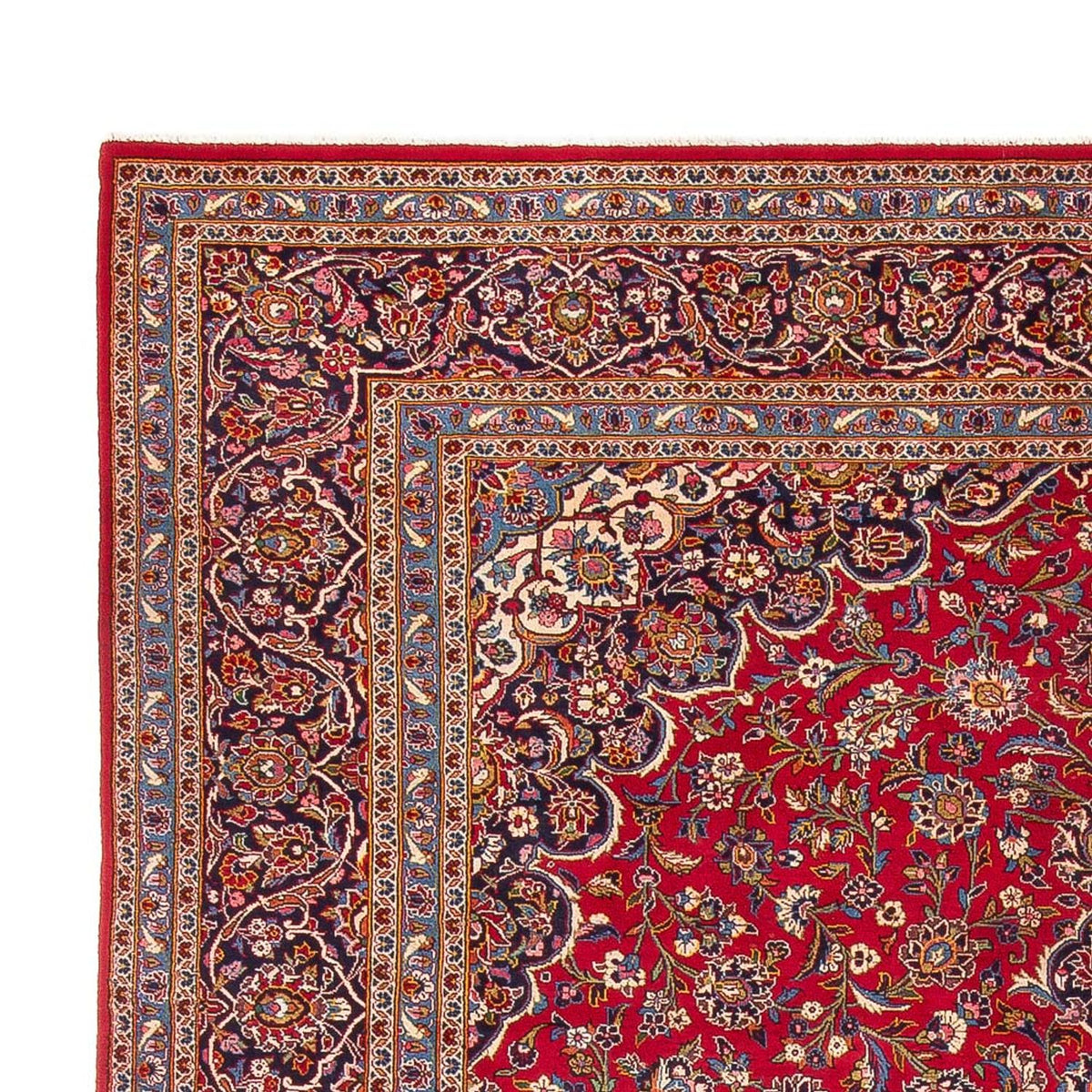 Alfombra persa - Keshan - 394 x 295 cm - rojo