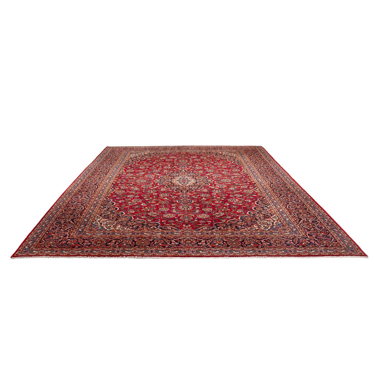 Alfombra persa - Keshan - 394 x 295 cm - rojo