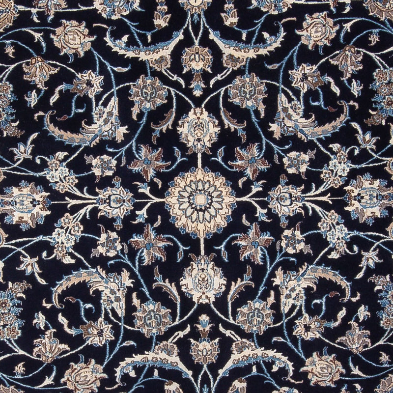 Alfombra persa - Nain - 395 x 300 cm - azul oscuro