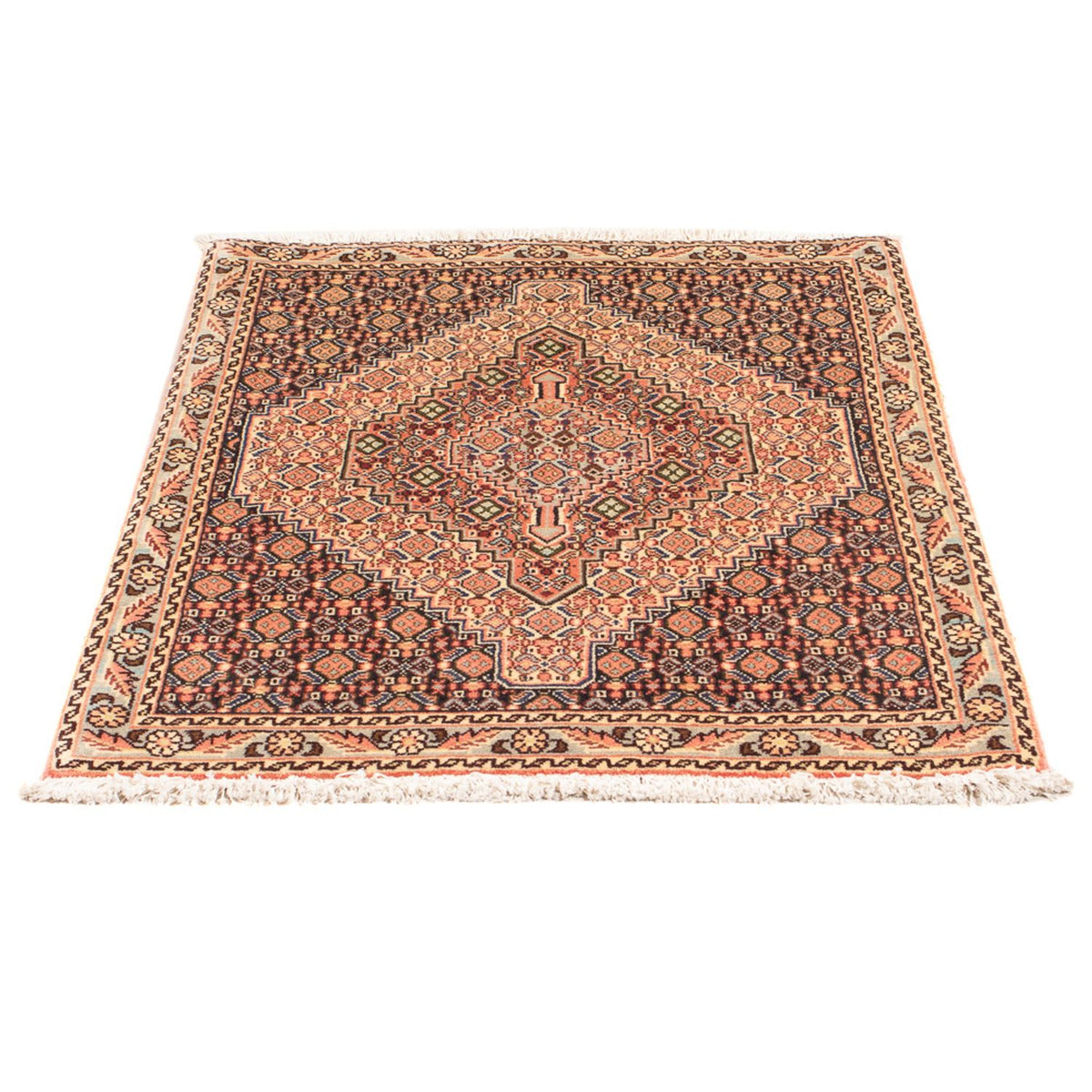 Alfombra persa - Clásica - 103 x 73 cm - beige oscuro