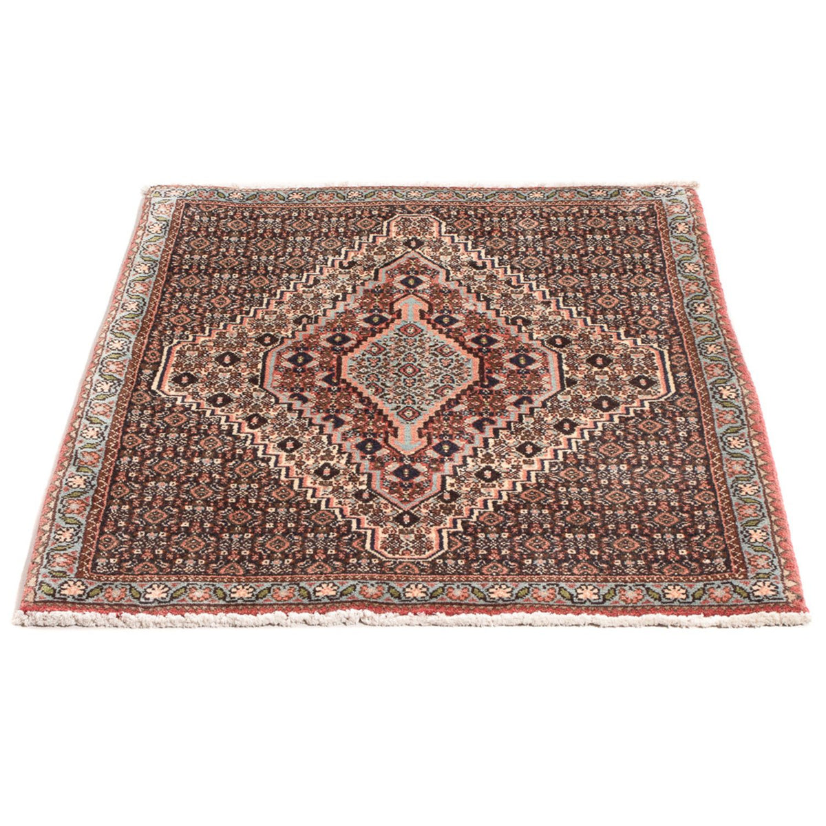Alfombra persa - Clásica - 98 x 73 cm - beige oscuro