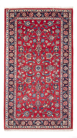 Alfombra persa - Keshan - 142 x 73 cm - rojo