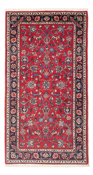 Alfombra persa - Keshan - 146 x 72 cm - rojo