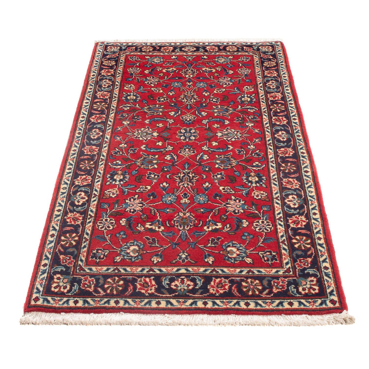 Alfombra persa - Keshan - 146 x 72 cm - rojo