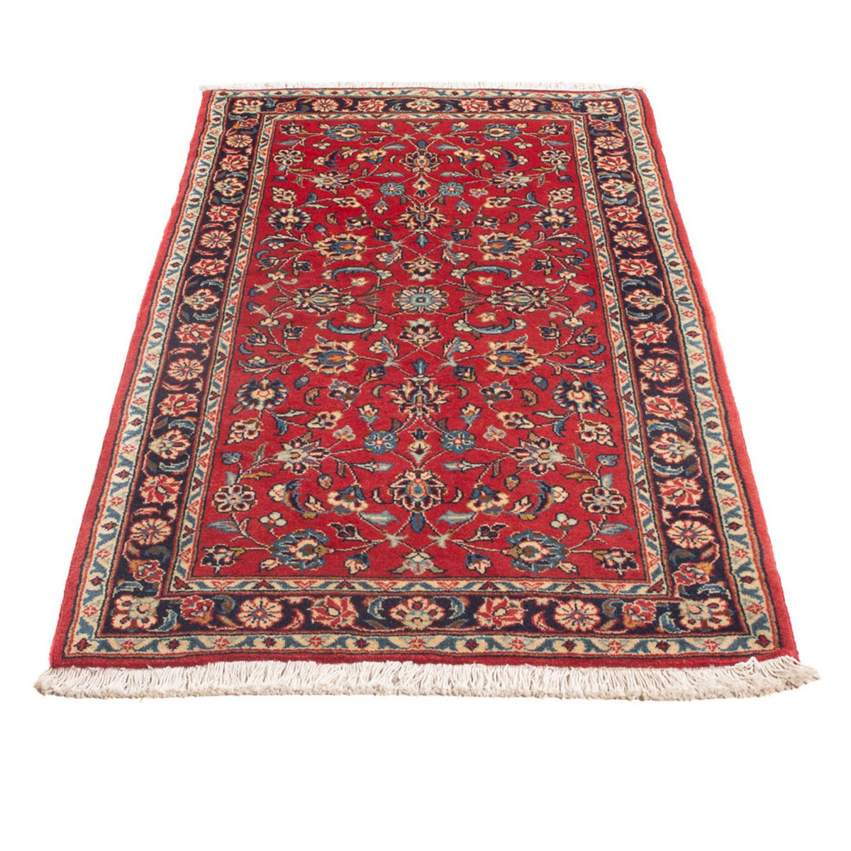 Alfombra persa - Keshan - 140 x 74 cm - rojo
