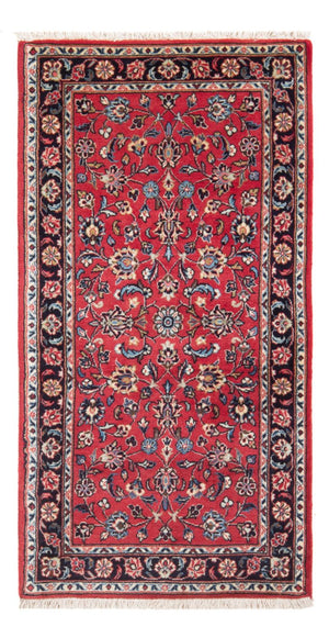 Alfombra persa - Keshan - 142 x 68 cm - rojo