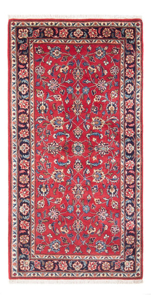 Alfombra persa - Keshan - 153 x 74 cm - rojo