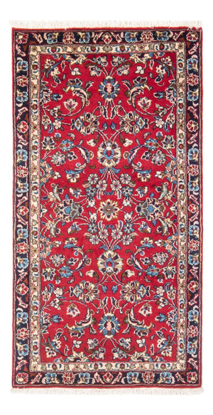 Alfombra persa - Keshan - 130 x 67 cm - rojo