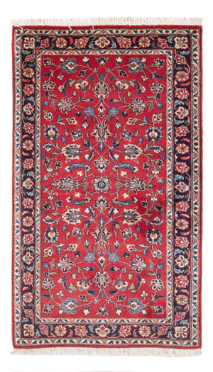 Alfombra persa - Keshan - 133 x 73 cm - rojo