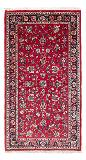 Alfombra persa - Keshan - 138 x 70 cm - rojo