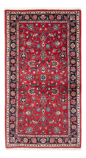 Alfombra persa - Keshan - 134 x 70 cm - rojo