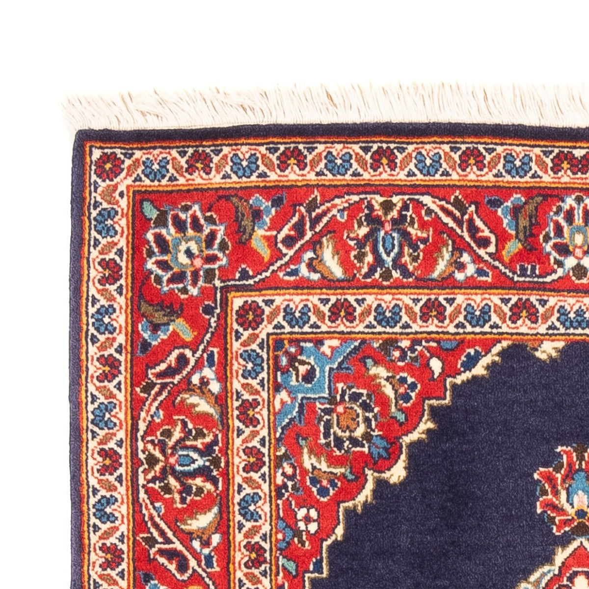 Alfombra persa - Keshan - 150 x 88 cm - azul oscuro