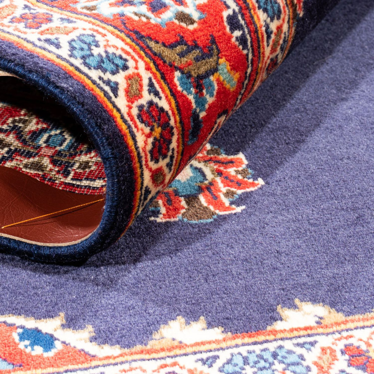 Alfombra persa - Keshan - 150 x 88 cm - azul oscuro