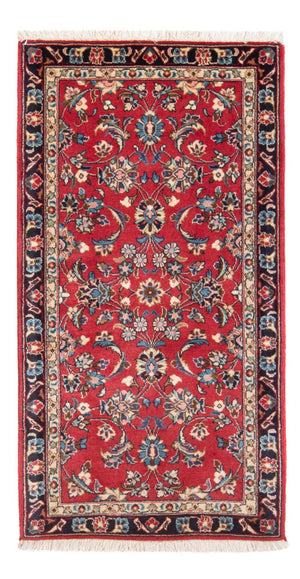 Alfombra persa - Keshan - 140 x 68 cm - rojo