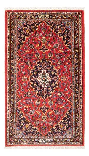 Alfombra persa - Keshan - 127 x 65 cm - rojo