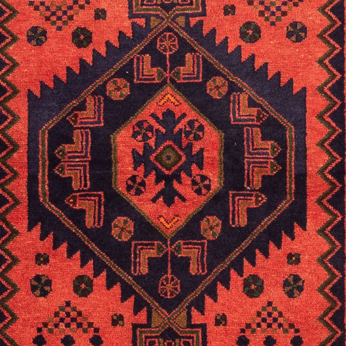 Alfombra persa - Nómada - 153 x 104 cm - rojo claro