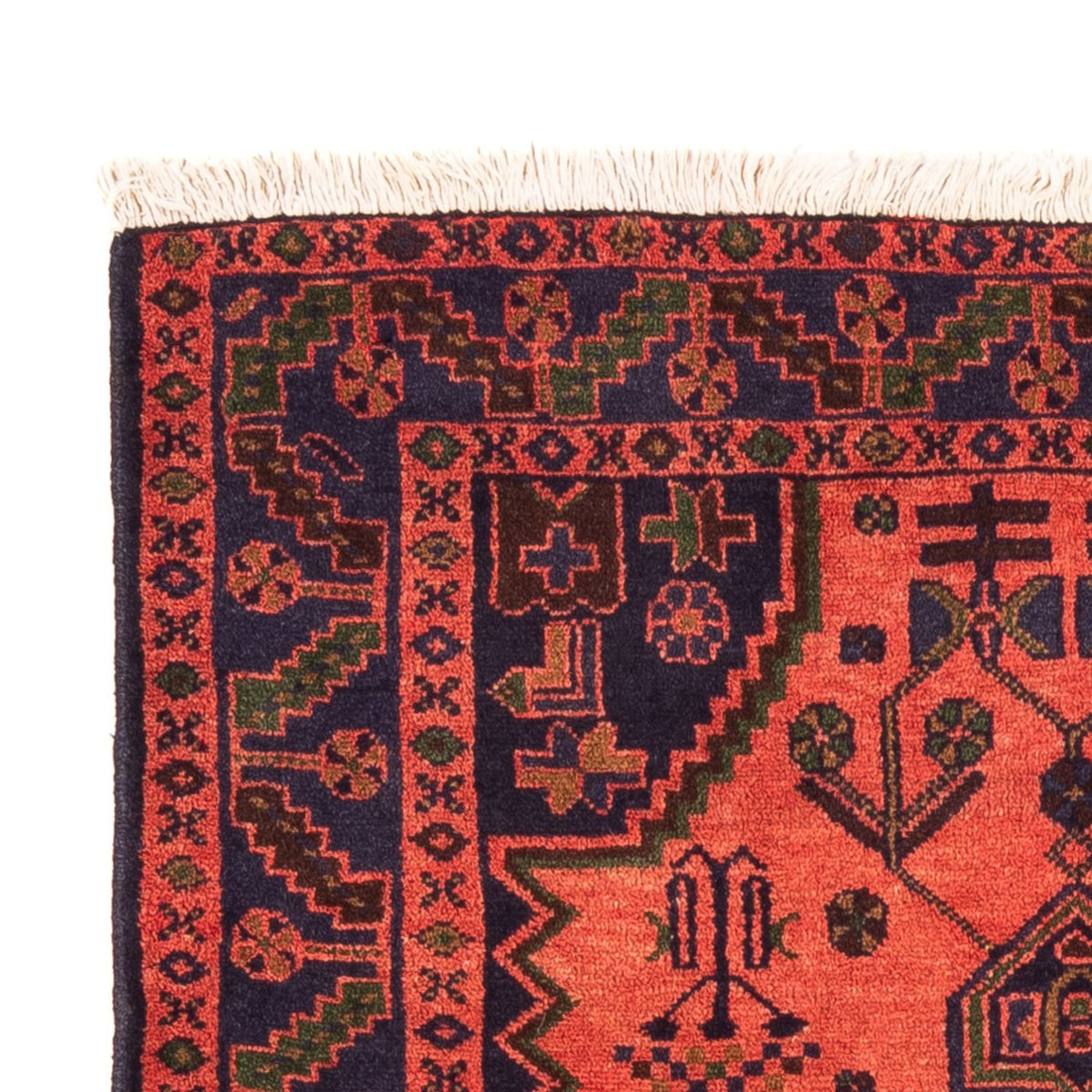 Alfombra persa - Nómada - 153 x 104 cm - rojo claro