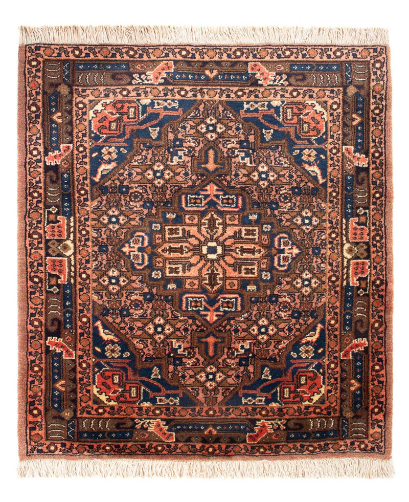 Alfombra persa - Nómada - 90 x 75 cm - azul