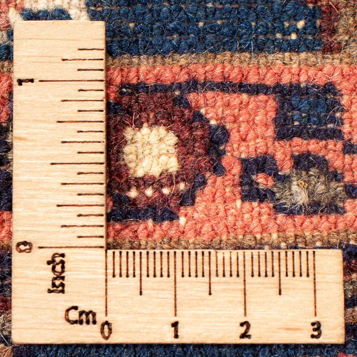 Alfombra persa - Nómada - 90 x 75 cm - azul