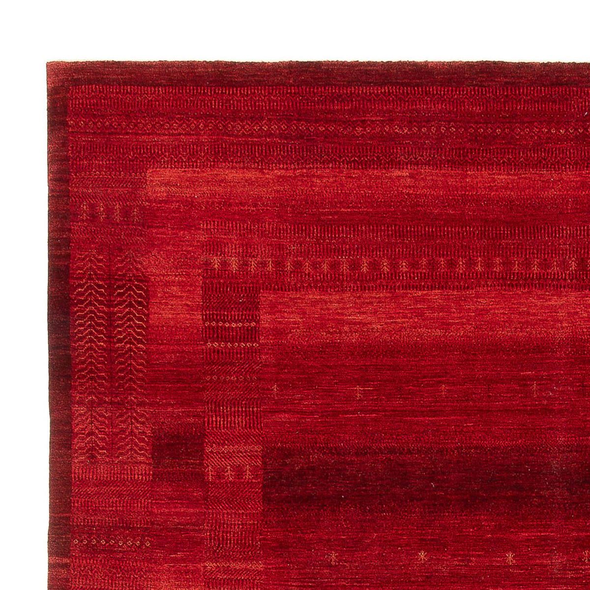 Alfombra Gabbeh - Loribaft Persa - 384 x 284 cm - rojo