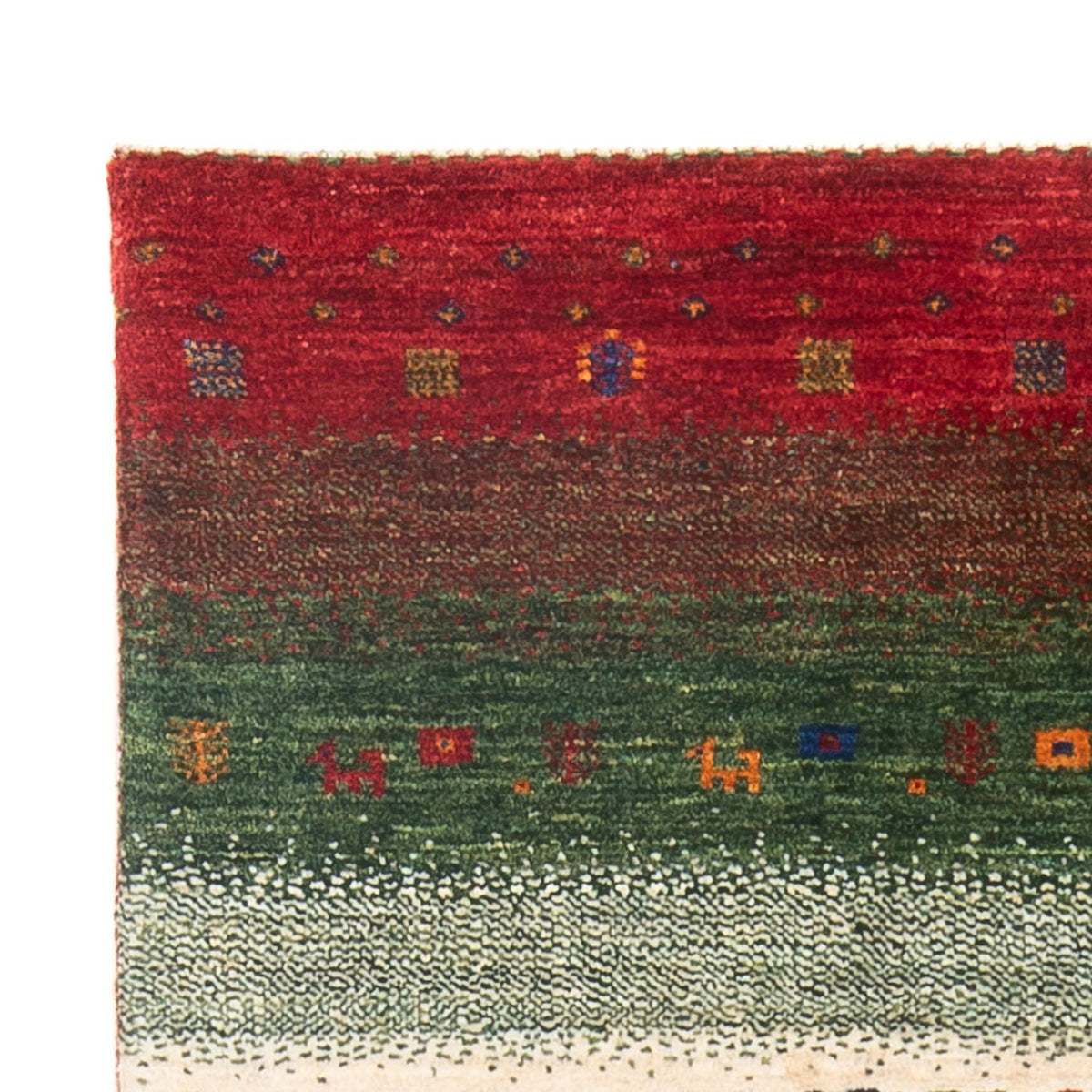 Alfombra Gabbeh - Loribaft Persa - 131 x 82 cm - multicolor