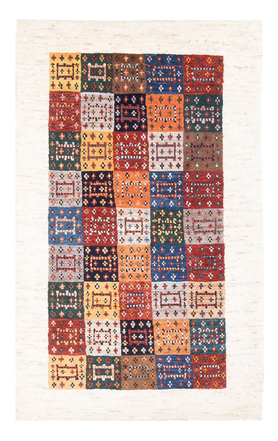 Alfombra Gabbeh - Loribaft Persa - 136 x 85 cm - multicolor